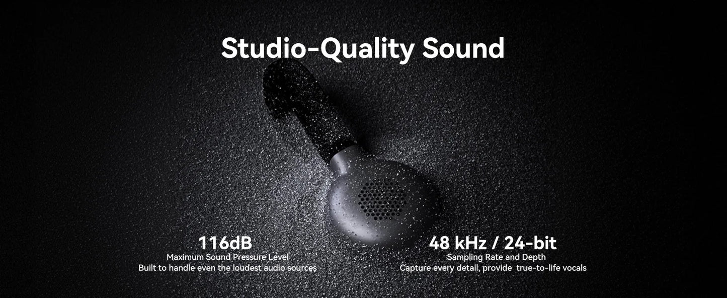 Hollyland Lark M2S Wireless Microphone, Noise Cancellation, for iPhone, Android, PC, Photography, Vlog, Interview