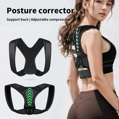 Adjustable Unisex Posture Corrector: Clavicle Support for Neck, Back & Shoulders - Pain Relief & Body Reshaping Solution (1PC)