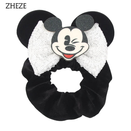 Velvet Mouse Scrunchies - Cute Elastic Ponytail Holders & Hair Accessories for Girls