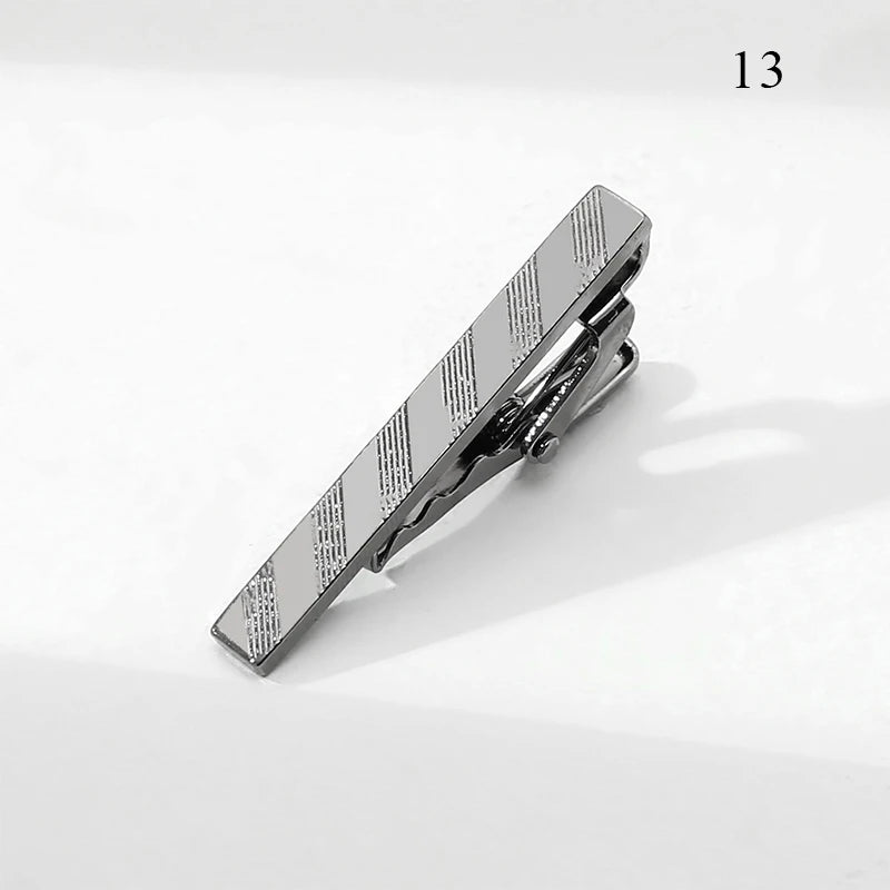 Men’s Fashion Tie Clip Pin - Metal Necktie Bar for Business, Wedding & Party Suit Accessories Gift