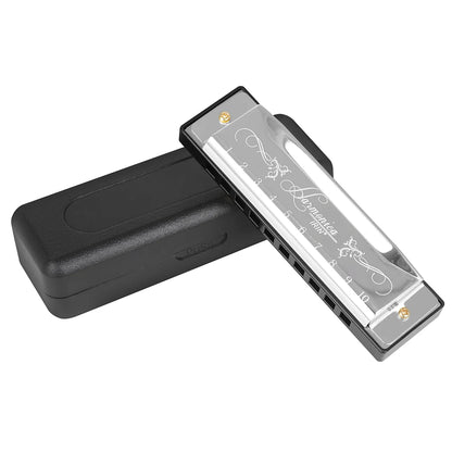 IRIN 10 Hole C Key Harmonica - Colorful Beginner Woodwind Instrument for Music Learning & Performance