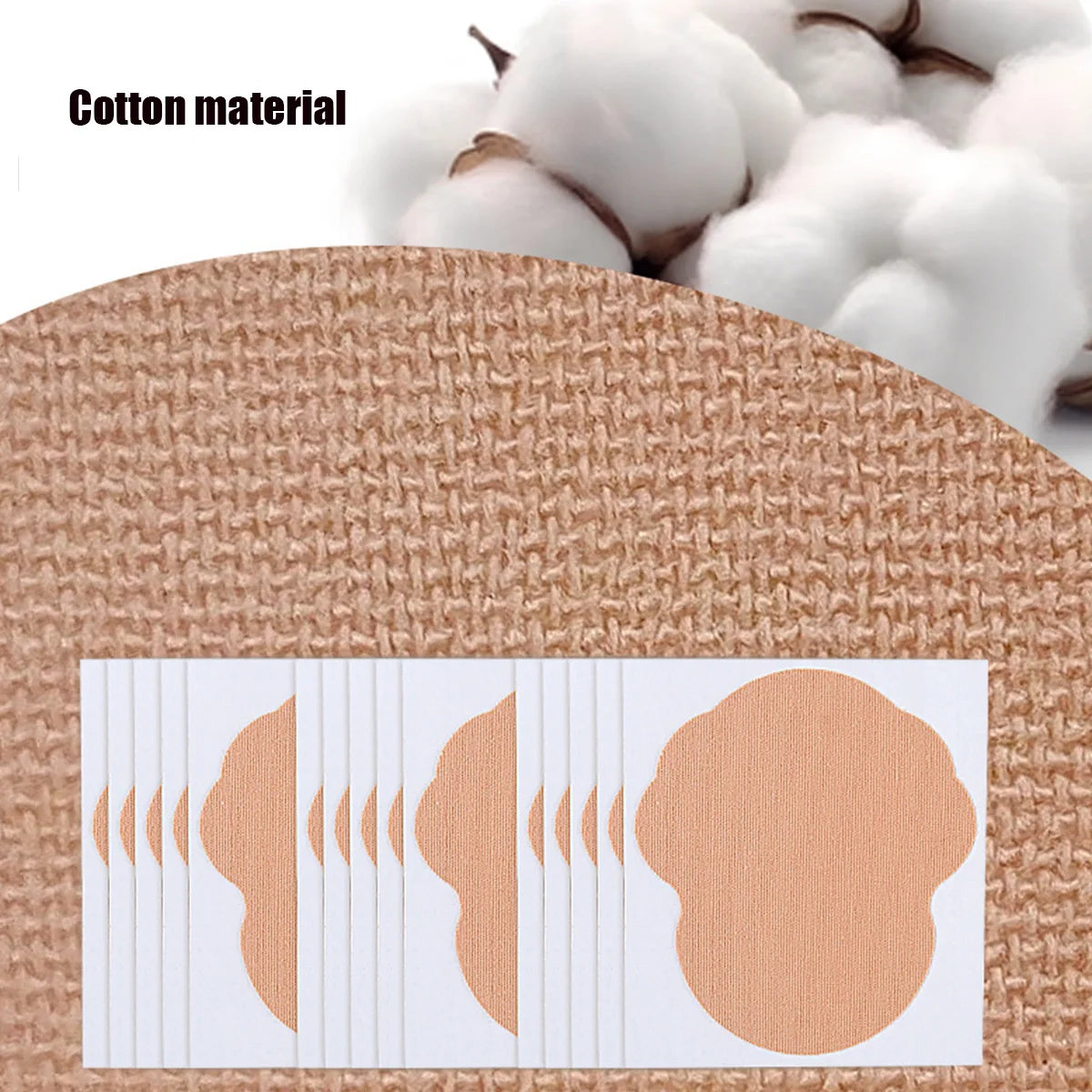 10pcs Disposable Underarm Sweat Absorbing Stickers – Invisible, Seamless & Thin Cotton Sweatbands for Summer Comfort