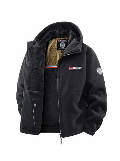 Men's Autumn & Winter Outdoor Hooded Jacket – Versatile Streetwear for Daily Wear, Travel, Parties, and Commuting