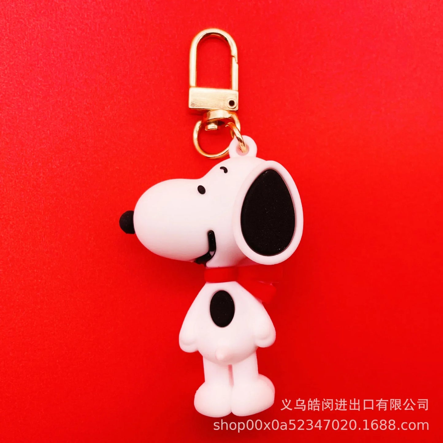 Snoopy Silicone Keychain – Cute Doll Key Charm for Car, Backpack & Gifts