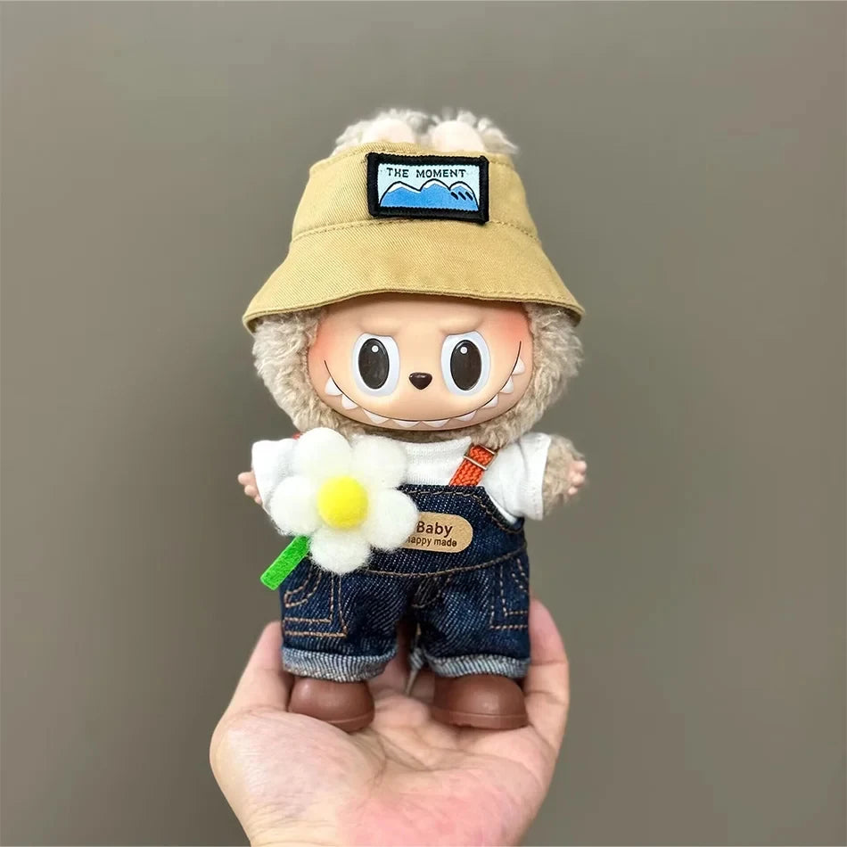 15-17CM Labubu Mini Doll Clothes – V1-V3 Cosplay Sports & Leisure Outfit Accessories, Gift Set