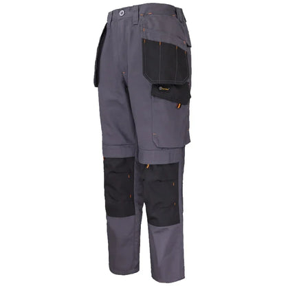 Men’s Safari Style Multi-Pocket Cargo Work Pants – Straight Fit Wear-Resistant Outdoor Tactical Trousers with Utility Pockets