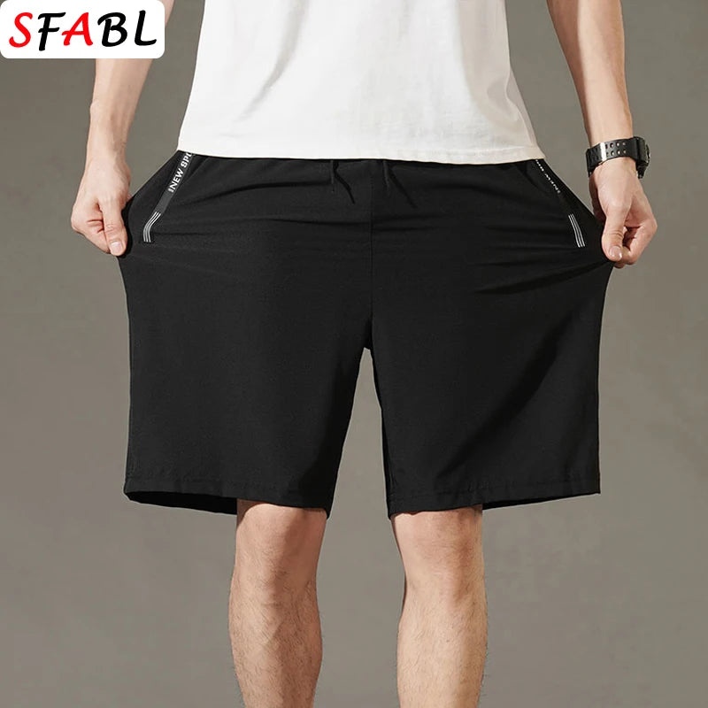 Men's Summer Beach Shorts – Quick-Drying, Breathable Elastic Fitness & Running Casual Shorts