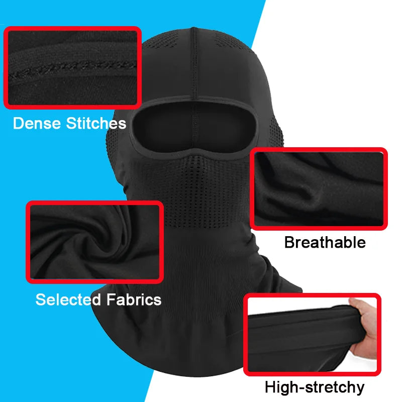 Military Tactical Balaclava Face Mask - Breathable, Dustproof, Wear-Resistant for Army, Police, Motorcycle Helmet Liner