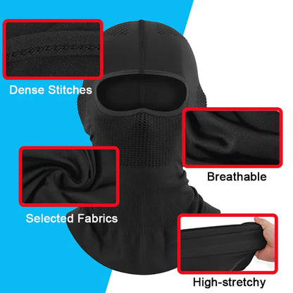 Military Tactical Balaclava Face Mask - Breathable, Dustproof, Wear-Resistant for Army, Police, Motorcycle Helmet Liner