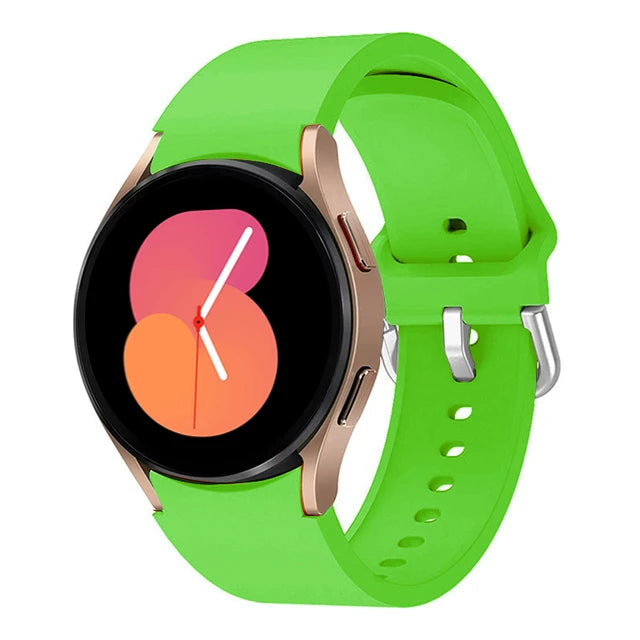 Silicone Replacement Strap for Samsung Galaxy Watch – Sport Bands for Watch 4, 5, 6, 7 (40-47mm)
