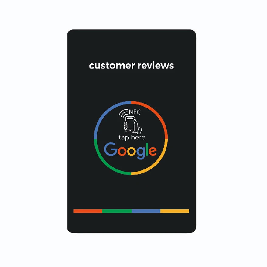 Universal NFC Google Review Cards – Instagram & Facebook Tap-to-URL Social Business Cards for Android & iPhone