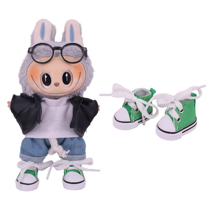 3.8cm Doll Shoes for 17cm Labubu Plush Doll – Accessories Gift for Girls