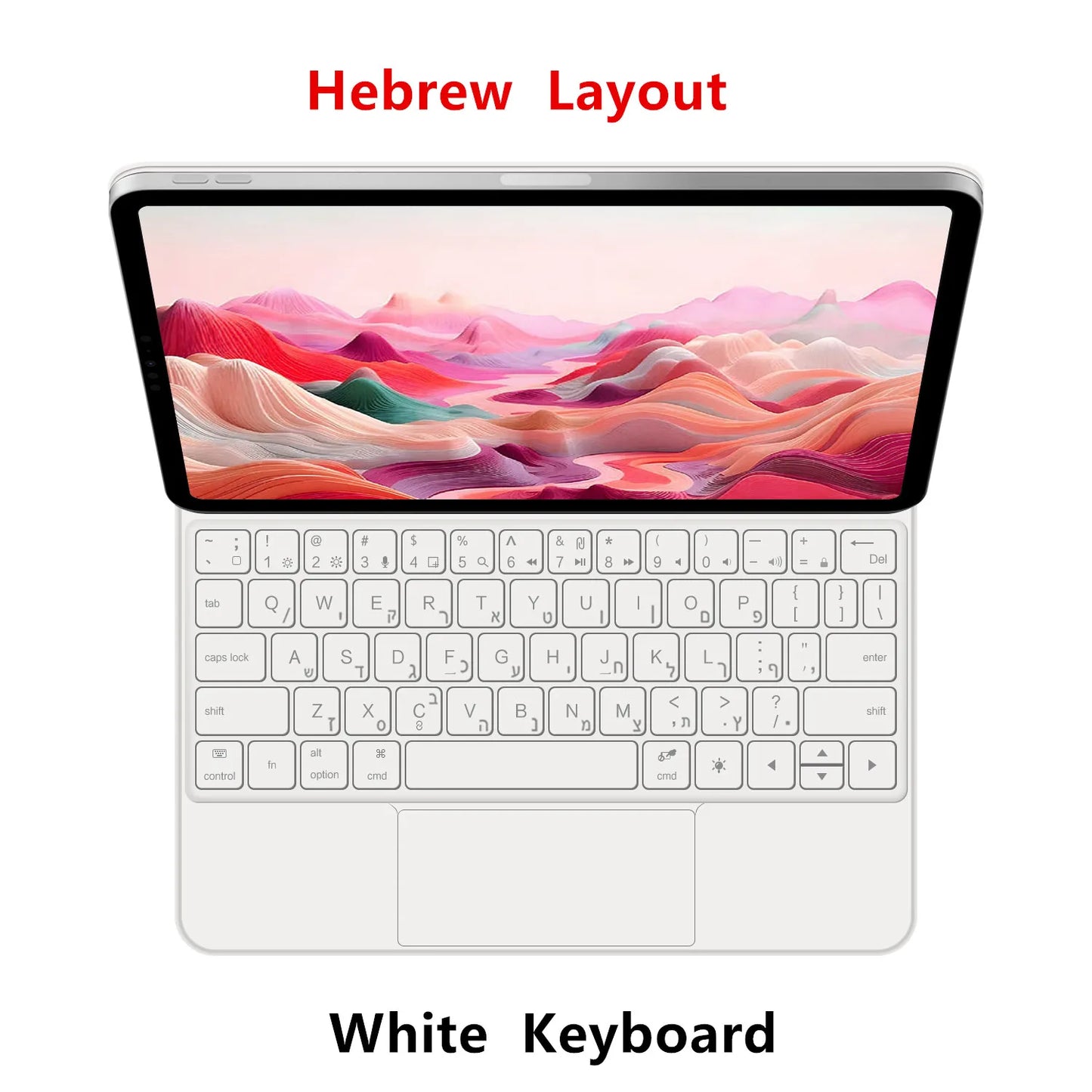 Backlit Magic Keyboard Case for iPad Pro 11/13" (2024 M4) & iPad Air M2 – Smart Folio Cover