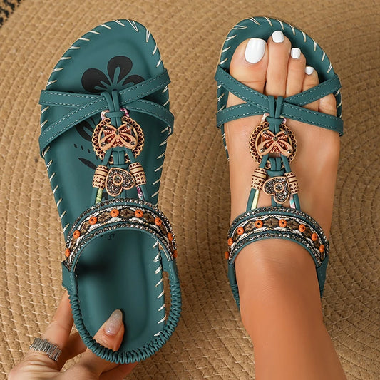 Women’s Summer Casual Sandals - Comfortable Walking Beach Shoes Outdoor Party Footwear for Ladies