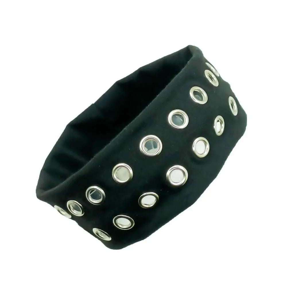Harajuku Y2K Punk Girl Headband – Hollow Eyelet Cotton Elastic Steampunk & Gothic Style