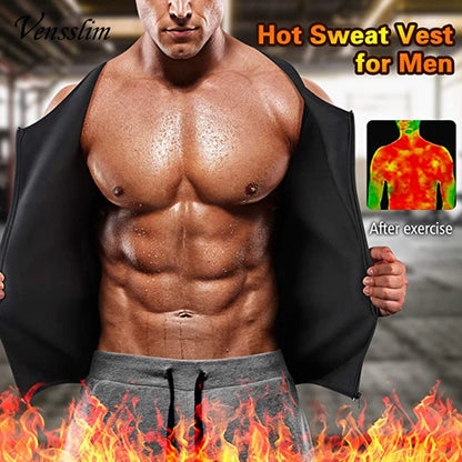 Men's Double Belt Waist Trainer Sauna Vest: Body Shaper Corset for Abdomen Slimming & Fat Burn - Fitness Shapewear