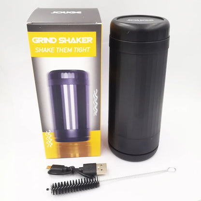 2-in-1 Electric Tobacco Grinder & Filler — High Power 500mAh USB Rechargeable Automatic Shaker Smoking Accessory