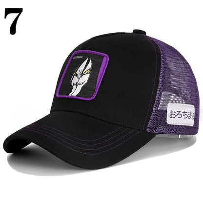 Dragon Ball Anime Baseball Cap - Goku Vegeta Buu Mesh Hip Hop Hat for Summer Casual Wear