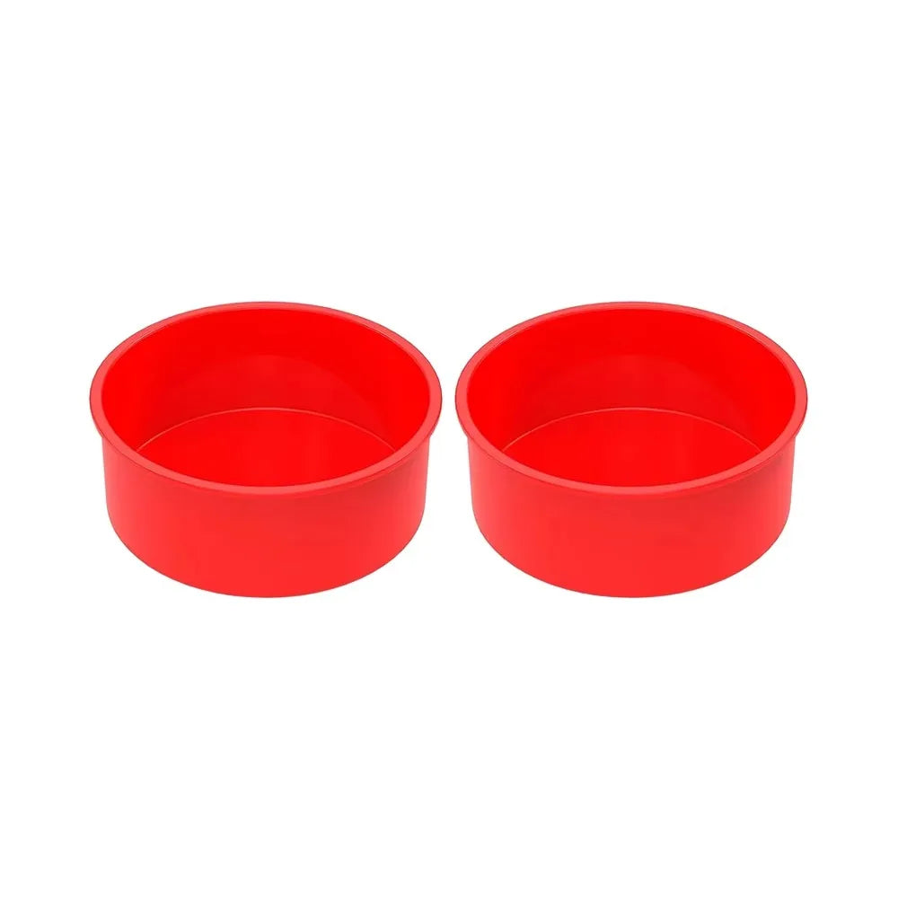 4–10 Inch Silicone Round Cake Pan Set – 2, 3, 4 Tier Heat-Resistant Cake Mold for Baking