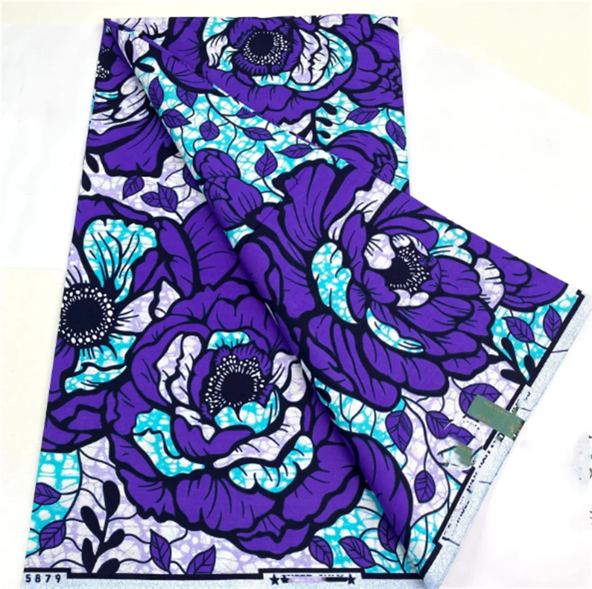 African Ankara Wax Print Fabric - 100% Cotton Soft Nigerian Real Wax Material for Women’s Party Dresses