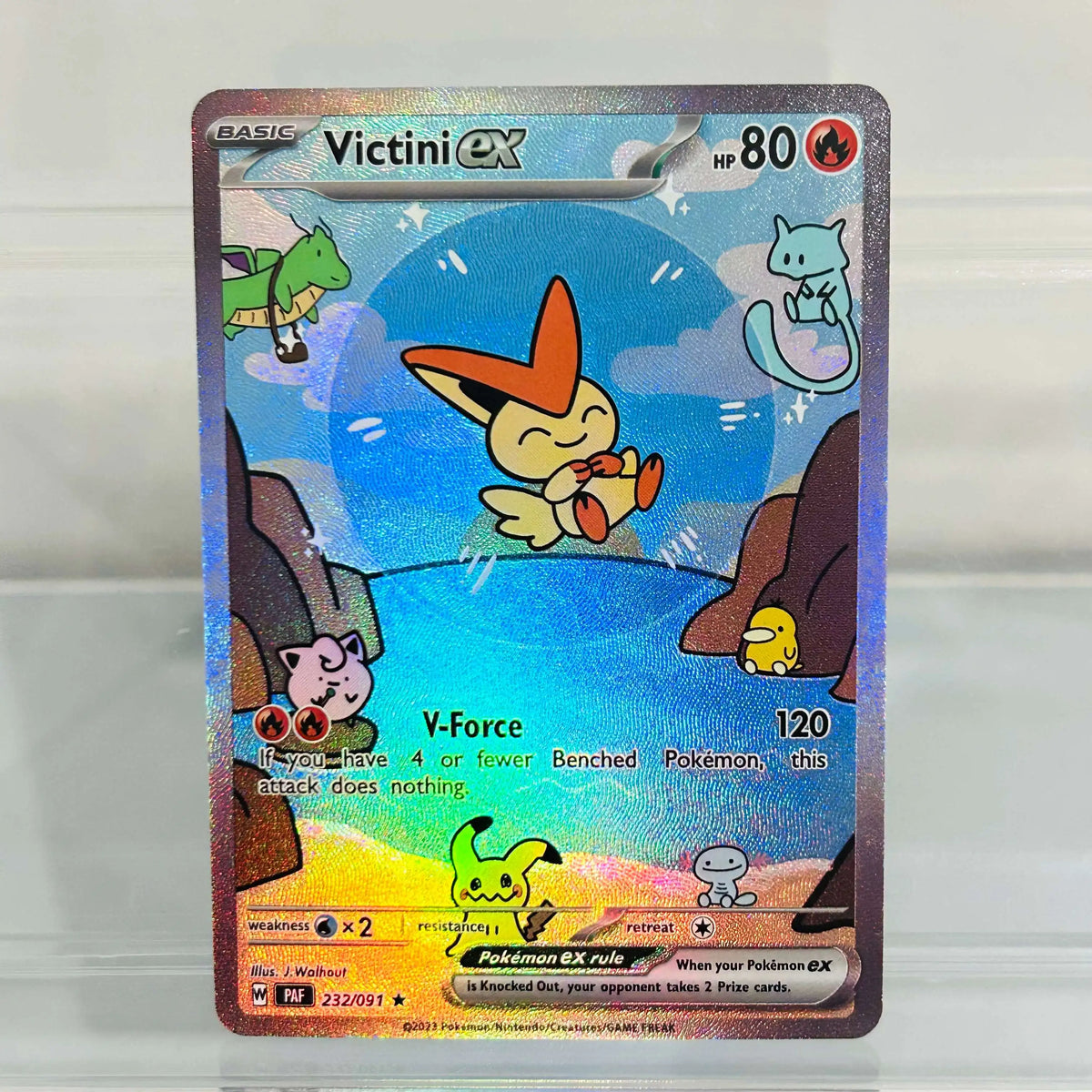 BUBBLE Series 14-Piece EX Card Set - Eeveelutions Gengar Dragonite Victini Holographic Anime Collection