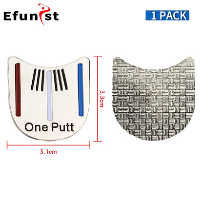 Alloy Golf Ball Marker and Hat Clip Set - Assorted Styles for Men and Women, Magnetic Golf Cap Clips and Accessories