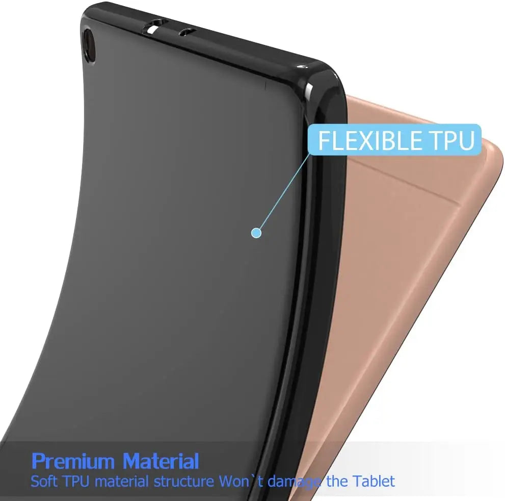Samsung Galaxy Tab A Case - Slim Soft Silicone Protective Cover for SM-T510, T515 and T295