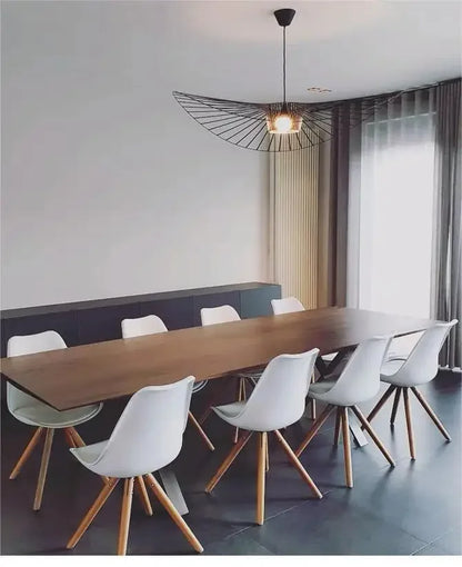 Italian Cross-Border Nordic Straw Hat Fabric Lamp — Modern Designer Art Lamp for Restaurant & Living Bedroom