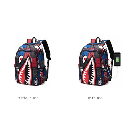 Anti-Theft Waterproof Backpack — Unisex Fabric Rucksack Travel Bag for School & Students
