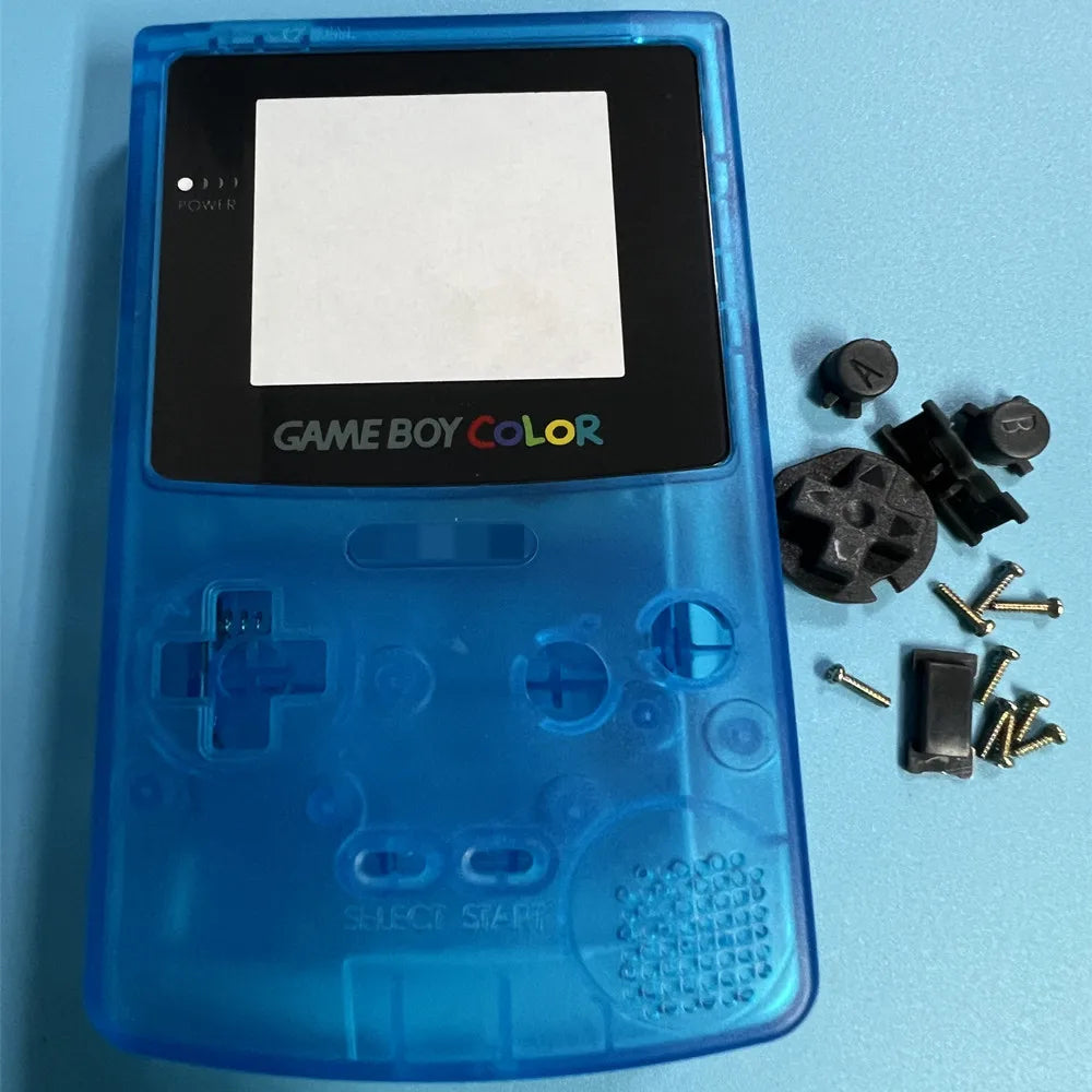 Game Boy Color Replacement Shell - Limited Edition Luminous Housing Case & Accessories