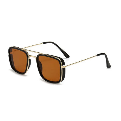 Fashion Sunglasses | European and  American Metal Small Square Frame | Retro Korean Glasses with UV Protection