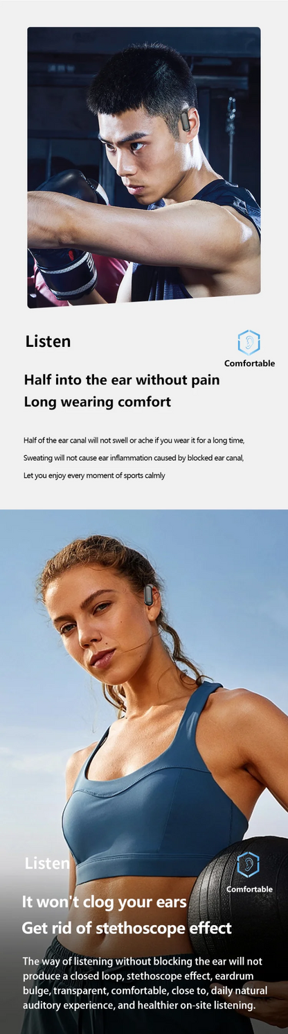 Bosebye A520 Bluetooth 5.3 TWS Earphones - HiFi Stereo, Waterproof Wireless Sports Earbuds with Mic and Touch Control