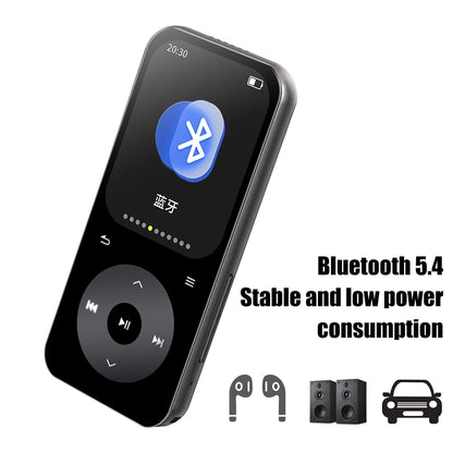 Famue 32GB Mini MP3 Player - Bluetooth HiFi Music Player with 2" IPS Display, Voice Recording for Students, Classroom & Meetings