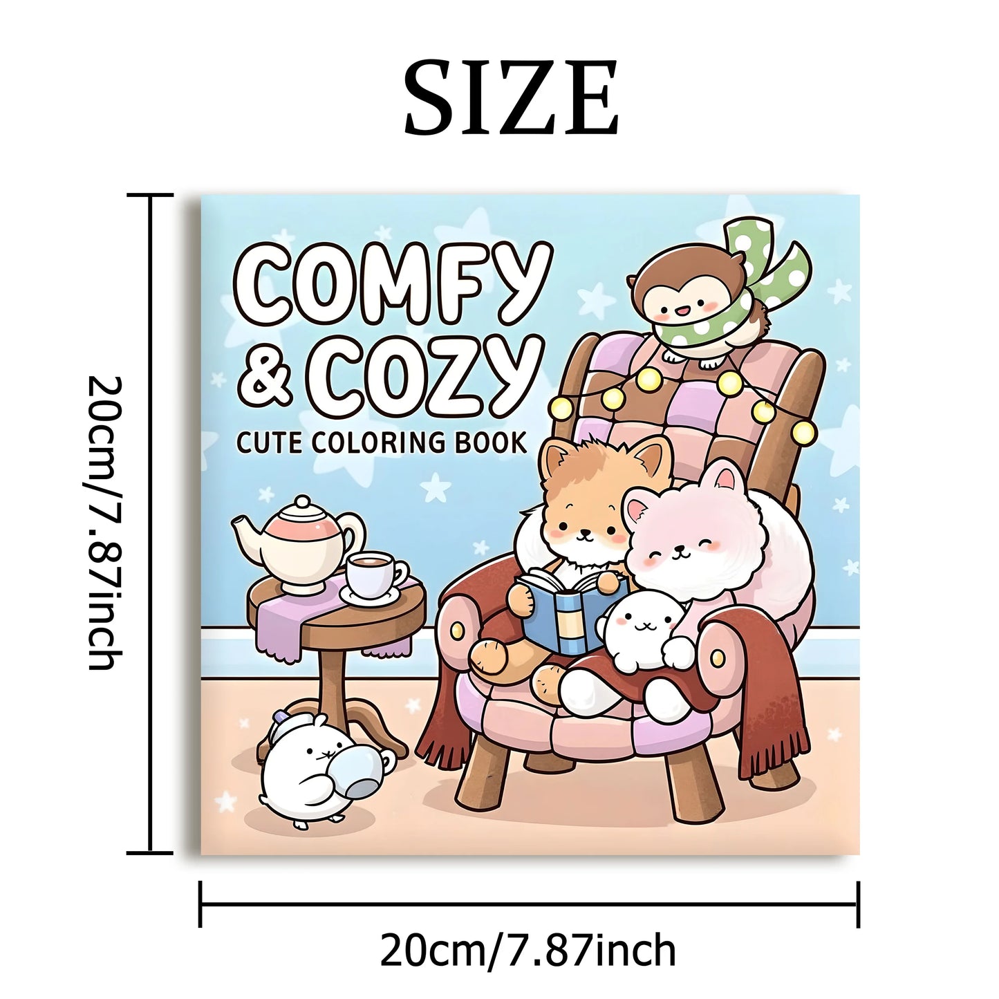 COMFY & COZY Bold-Easy Coloring Book for Adults - Cute Drawing Book Gift for Birthdays & Parties