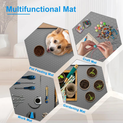 Waterproof Under Sink Mat | Flexible Silicone Cabinet Liner & Protector for Kitchen & Bathroom