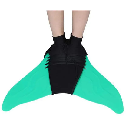 Swimming Fins for Children & Adults — Mermaid Training Flippers, Diving Foot Monofin for Pool, Swim, and Water Fun