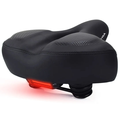 Oversized Comfort Bike Saddle - Extra Soft Padded Bicycle Seat for Men & Women, Large Mountain Bike Cushion