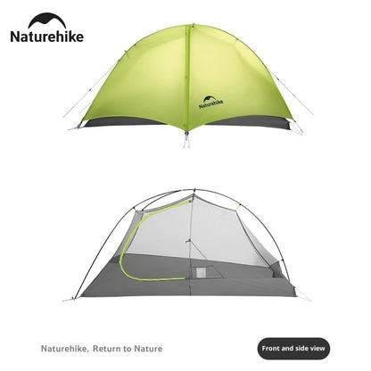 Naturehike Star Trails EXT Hiking Tent - Ultralight 1-2 Person Waterproof Backpacking Tent with 10D Nylon