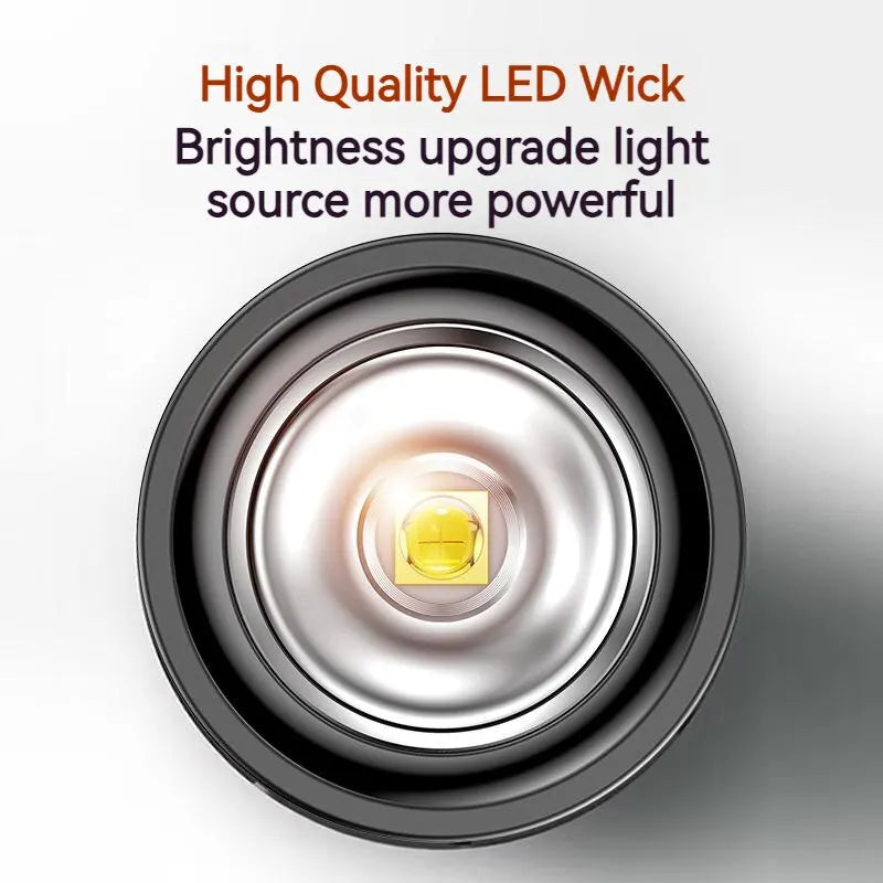 Philips 2025 New EDC Portable Rechargeable LED Flashlight – Self Defense, Camping & Hiking Tool