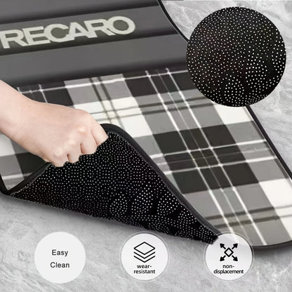 RECARO Heavy-Duty All-Weather Floor Mats - 4-Piece Car Interior Protection Set with Pedal Cutouts