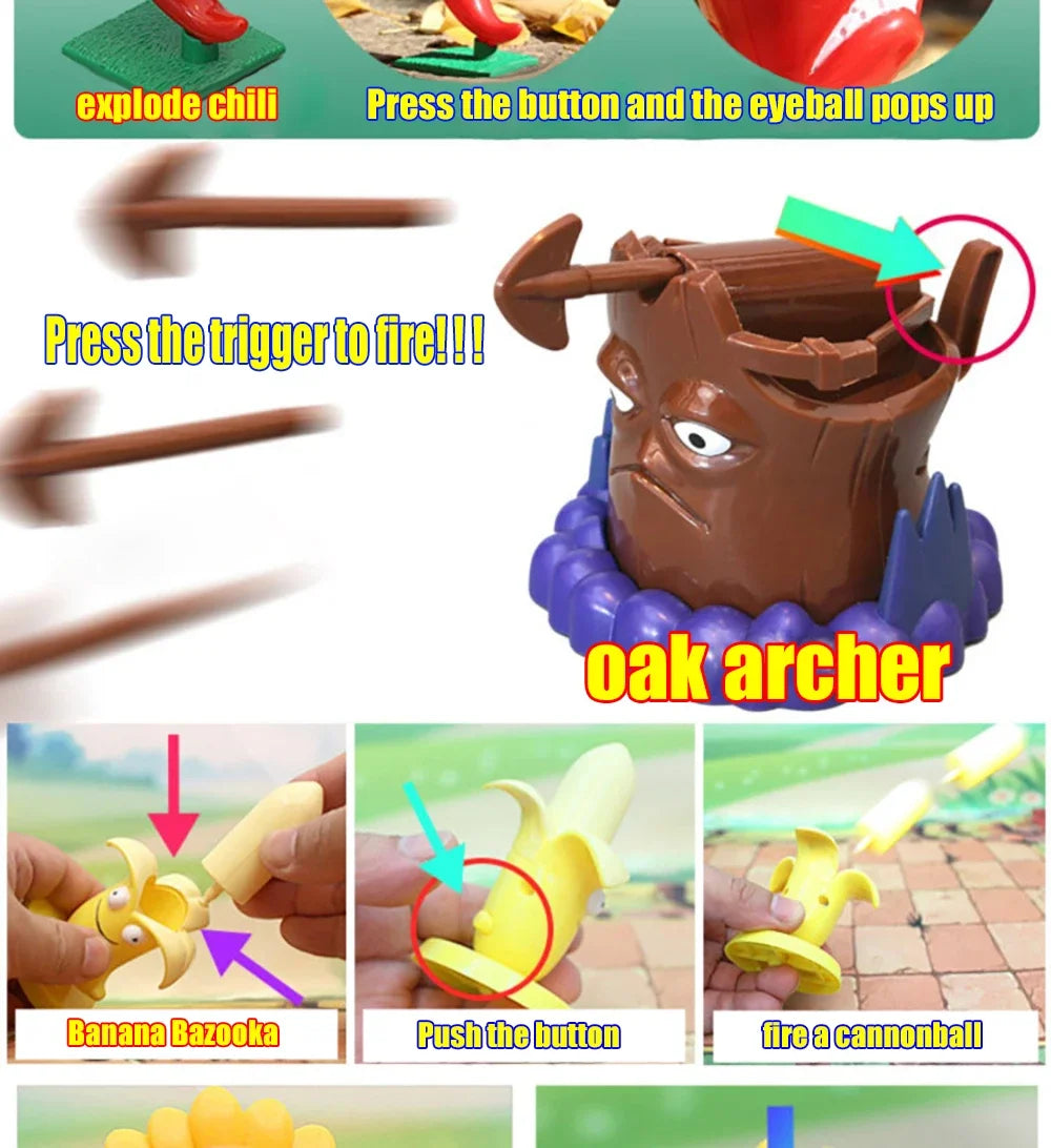 Plants vs Zombies PVZ Pea Shooter Boss Action Figure – Dave Allstar Toy Doll for Kids Gift