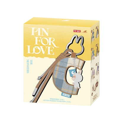 POPMART The Monsters Pin for Love – Letter Pendant Blind Box, Mystery Toy Doll & Anime Figure Gift