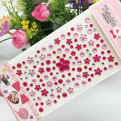 Glitter Face Rhinestone Stickers - Kids Eye & Face Diamond Jewels for Festival Makeup, Parties & Creative Looks