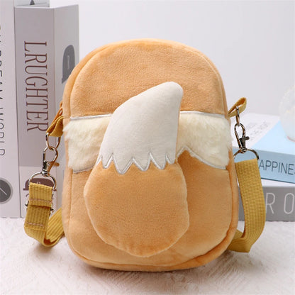 Pokemon Plush Shoulder Bag - Gengar Lucario Mimikyu Snorlax Pikachu Anime Kawaii Toy Gift for Kids