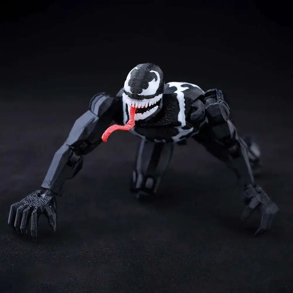 Venom Spider-Man Lucky13 Dummy13 Action Figure - 3D Printed T13 Multi-Jointed Anime Collectible Toy