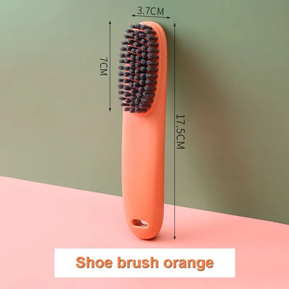 3247 Long Handle Shoe Cleaning Brush - Portable Laundry Scrub Brush Set for Home & Travel Use
