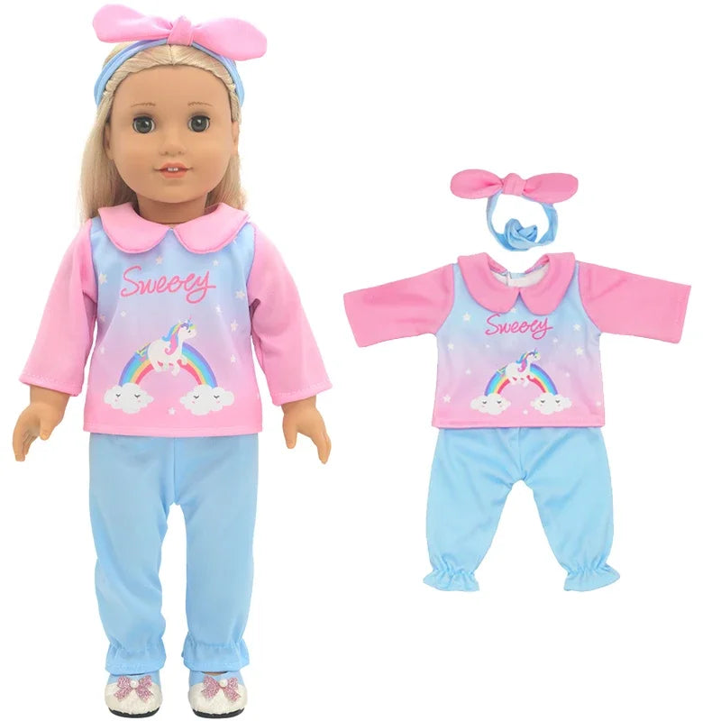 18-Inch American Girl Doll Clothes – Coat, Tights & Pants Outfit for Newborn & Baby Dolls