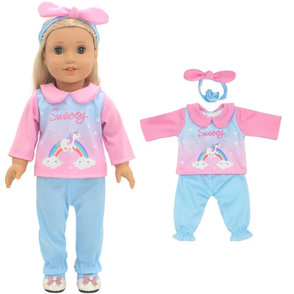 18-Inch American Girl Doll Clothes – Coat, Tights & Pants Outfit for Newborn & Baby Dolls