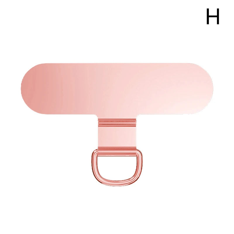 0.3mm Metal Phone Tether Tab – 360° Rotating Phone Lanyard Patch Clip Replacement Hanging Strap Gasket Accessory