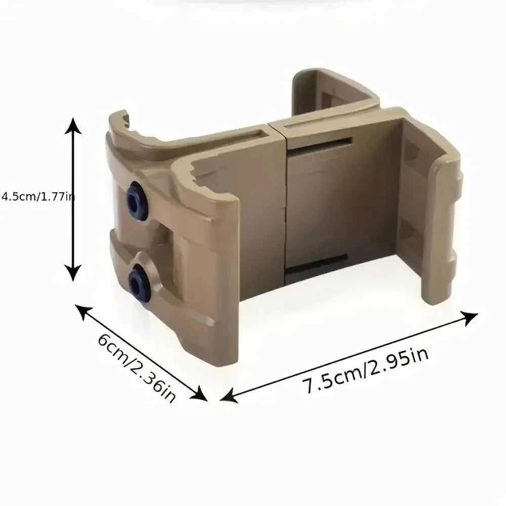 Universal Dual Parallel Rifle Magazine Clip — AK, AR15, M4 Speed Loader Accessory